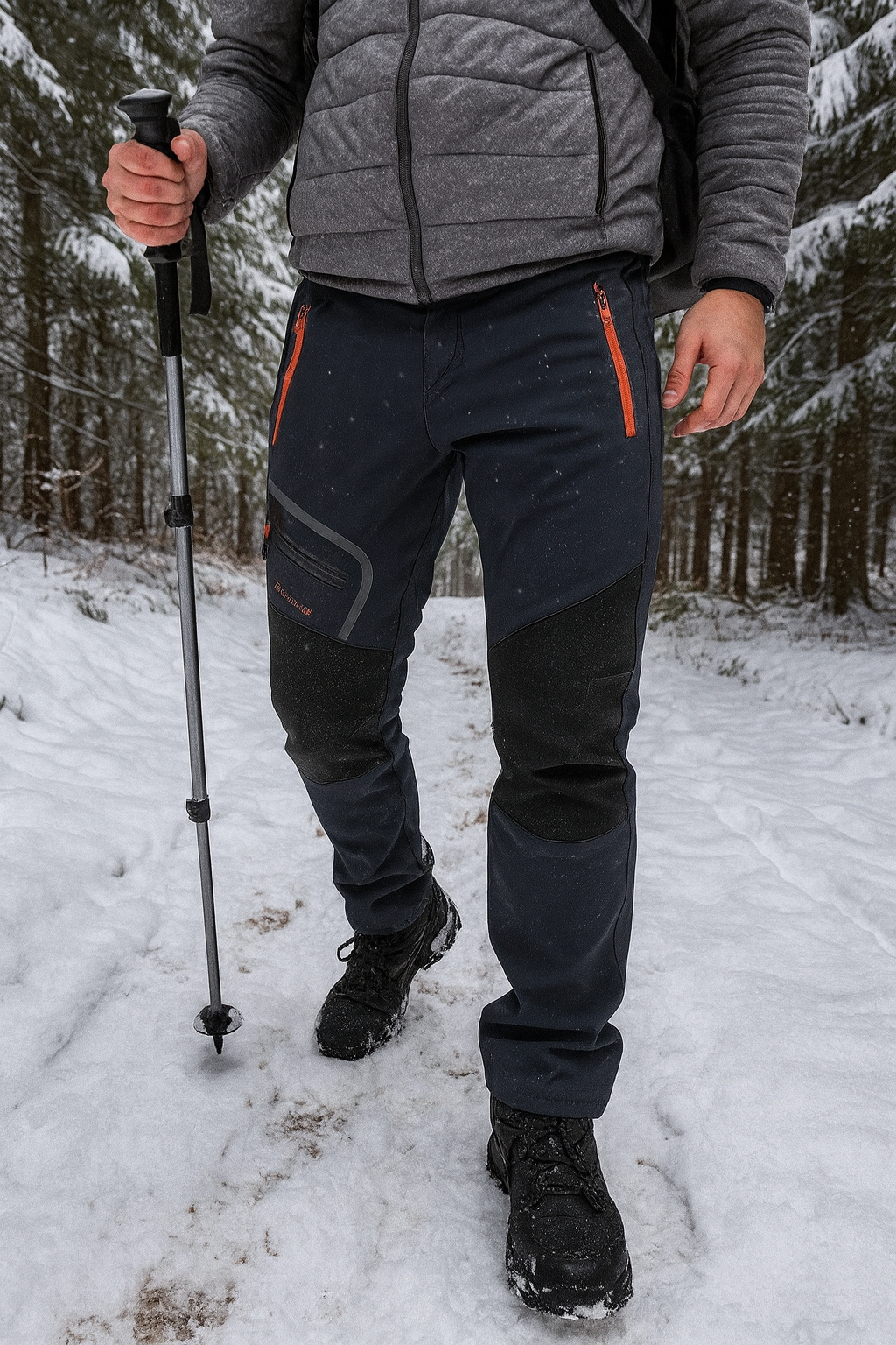 BENDRO - Męskie Spodnie Zimowe Trekking Pro